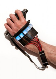 Embracelet, by Jonathan Duckworth, provides tactility and augmented visual feedback based on grip strength